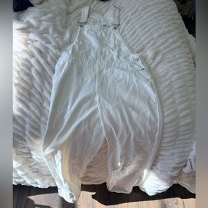 Princess Polly Women's White Overalls